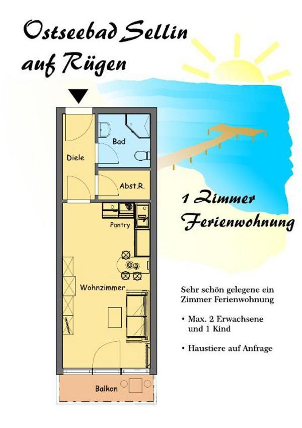 Ostseebad Sellin Auf Ruegen Apartment Im Haus Baltic 1 Og Exteriér fotografie